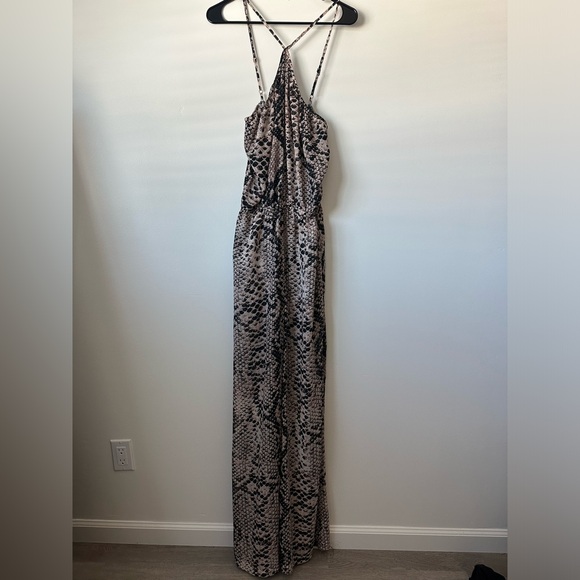 Show Me Your MUMU Jennifer Jumpsuit In Snake Print Size Medium - Picture 5 of 8